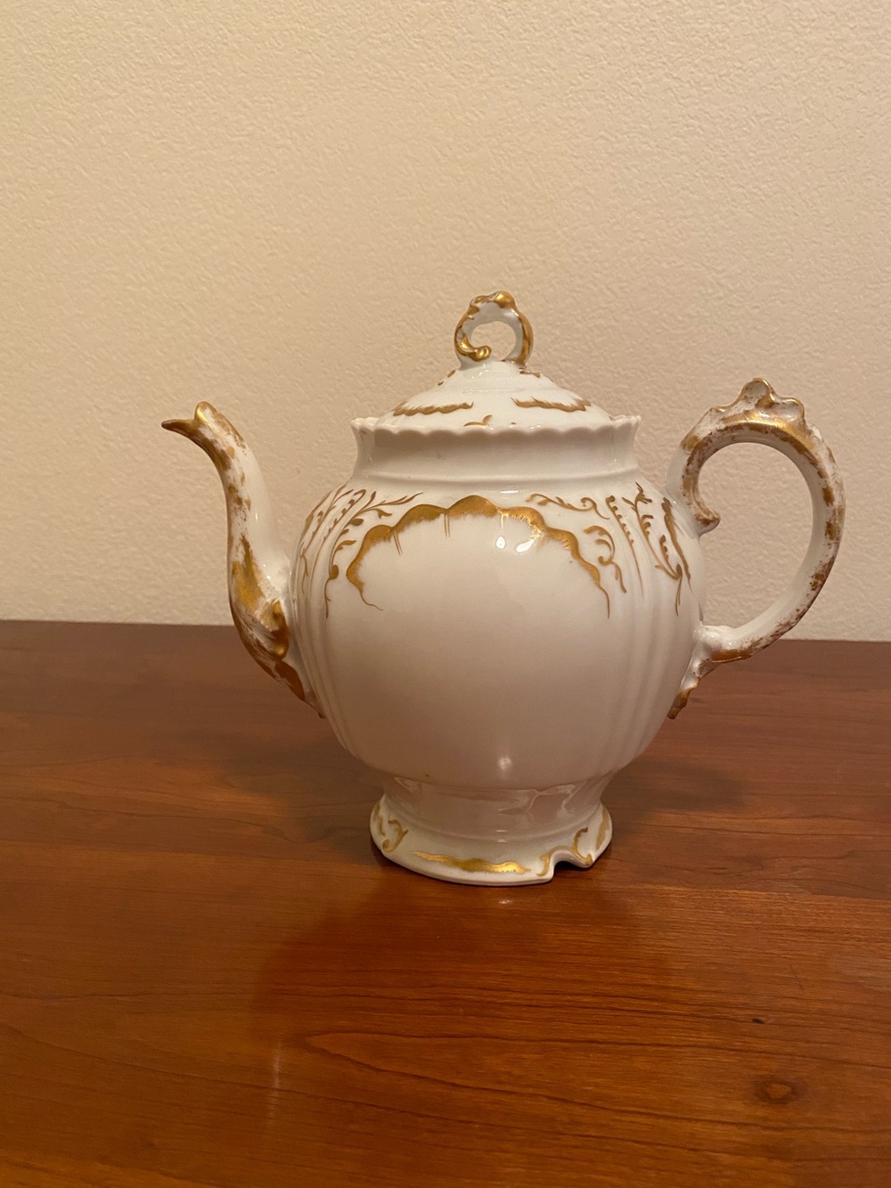 J Pouyat Limoges Gorgeous Porcelain Teapot Mint